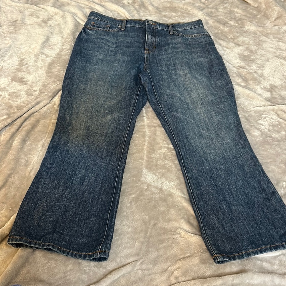 Banana republic flare crop jeans